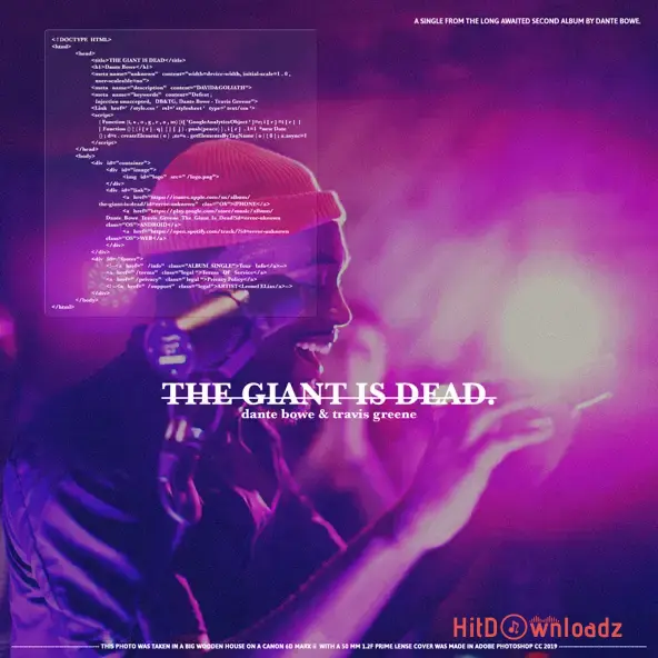 Dante Bowe – The Giant Is Dead ft. Travis Greene Cover Art